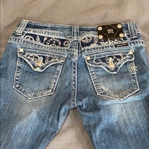 Peace Sign Bootcut Miss Me